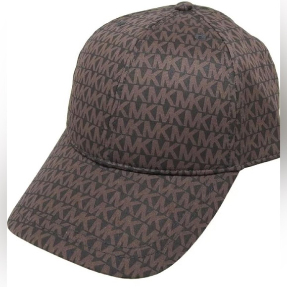 Michael Kors Accessories - Michael Kors Women’s Logo Print Baseball Hat/Cap-Chocolate Dark Brown NW0T